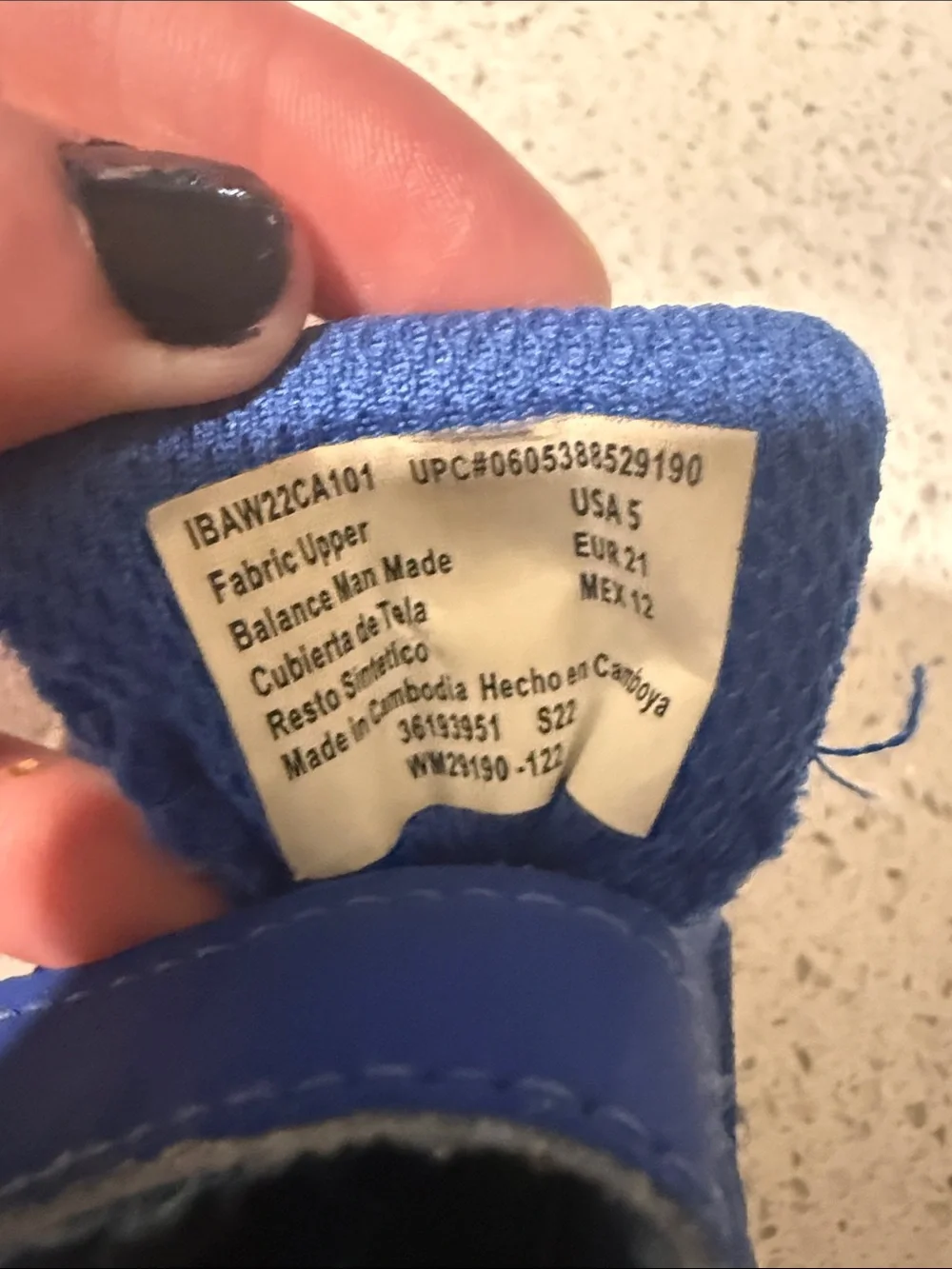 Toddler Blue Hook-and-Loop Athletic Sneakers